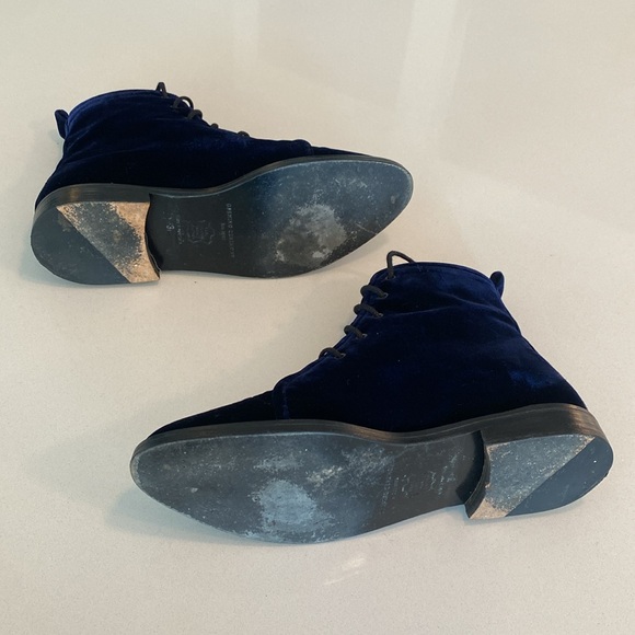Opening Ceremony Lace-Up High Top Midnight Velvet Sneakers- 38 - Picture 4 of 4